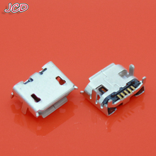 JCD-Conector Micro USB de boca plana, conector mini de boca plana de cuatro patas, 5 pines, 30 Uds. 2024 - compra barato
