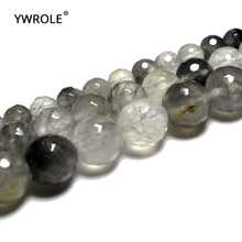 Contas redondas com pedras naturais e cristal, contas para fazer joias em 4/ 6/7/8mm de comprimento 15 '', atacado, nuvem 2024 - compre barato