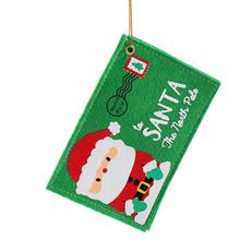 10pcs Green Christmas Envelope Candy Bag Invitation Envelope Santa Claus Tree Ornament Gift Bag Christmas Santa Sack Party Decor 2024 - buy cheap