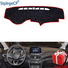 Rose Pattern Non-slip Car Dashboard Cover Dash Mat Pad DashMat ANti-UV Car Sticker for Chevrolet orlando 2018 2019 Car Styling 2024 - buy cheap