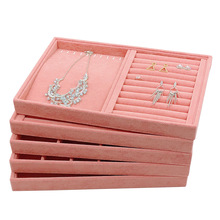 Hot selling fashion Velvet Jewelry Storage Box Ring Earring Necklace Display Tray Stand Holder MultiFunction Bracelet Organizer 2024 - buy cheap