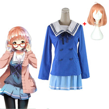 Disfraz de Anime Kyoukai no Kanata (beyond the limit), uniforme escolar, uniforme de chica japonesa, peluca 2024 - compra barato
