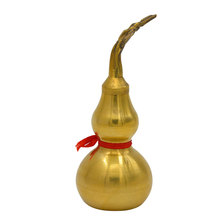 Traditional Chinese Feng Shui Copper Copper Gourd Brass Mental Golden Wu Lou Hu Lu Health Enhance Luck Ornament Decor Tai Chi 2024 - buy cheap