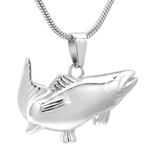 Cremation Jewelry for Ashes Fish Keepsake Urns Memorial Pendant Necklace Jewellery for Pets/Human - Engravable 2024 - buy cheap