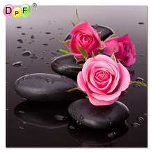 Diamond Painting cross stitch Floral Mosaic Needlework Crafts Full Diamond Embroidery Stone Roses Wall Stickers Home decoration 2024 - buy cheap