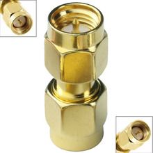 50pcs Gold plated sma male to sma male plug jack straight in series RF coaxial connector adaptor 2024 - buy cheap