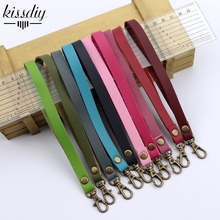 1*17CM 20PCS/Lot 20Colors,PU Leather Handbag Strap With Hook Bags Hanger Bag Accessories Purse Belt With Buckle,Free shipping 2024 - buy cheap