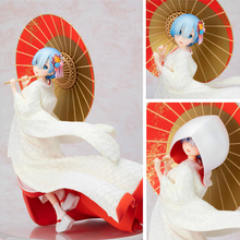 Anime Figure RE: ZERO - Starting Life in Another World Memory Shiromuku Limited Edition Snow White Kimono Rem Action Figure T30 2024 - buy cheap