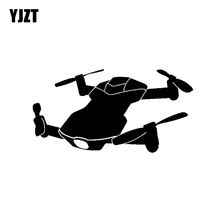 YJZT 13,7 см * 7,3 см виниловые наклейки в виде Фотообоев c переводными картинками автомобиля Стикеры Квадрокоптер Бла (беспилотный летательный аппарат Дрон Racer черный/серебристый C3-0169 2024 - купить недорого