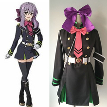 Hiiragi Shinoa Cosplay Anime Seraph Of The End Owari no Seraph White Vampire Costume With Cloak 2024 - buy cheap