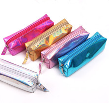 16 стилей супер блестящие PU лазерные карандаши сумки Высокое качество школьные принадлежности Bts канцелярские принадлежности подарок Карандаш Чехол для офиса школьные принадлежности 2024 - купить недорого