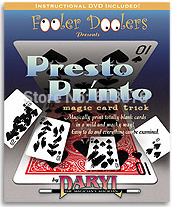 Presto Printo Magic Tricks Magician Card Magie Close Up Illusions Gimmick Props Comedy 2024 - buy cheap