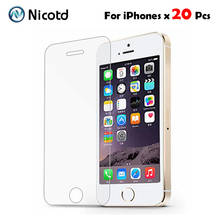 20Pcs 2.5D HD Clear Tempered Glass For iPhone 7 6 6s plus 5 5s 5c 4s 4 Explosion-Proof Screen Protector Film For iPhone 8 Plus X 2024 - buy cheap