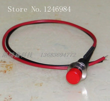 Interruptor electrónico de enclavamiento M10, interruptor circular de botón rojo, normalmente abierto con línea, 50 unids/lote, SA]PB301A 2024 - compra barato