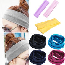 2019 Newest Unisex Ladies Men Sports Yoga Sweatband Gym Stretch Headband Hair Band Women Fashion Headwear Head Band Hairbands 2024 - buy cheap