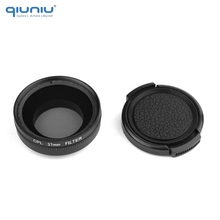 Filtro de lente qiuniu 37mm capa protetora, filtro de lente com formato circular e polarizador para câmera de ação gopro hero 3 3 + 4 2024 - compre barato