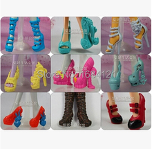 6 par/lote de zapatos de moda para muñecas monster toys originales, accesorios para juguetes monster, envío gratis 2024 - compra barato