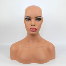 Busto de maniquí cabeza de muñeco para mujer, cabeza de Maniquí de fibra de vidrio realista 2024 - compra barato
