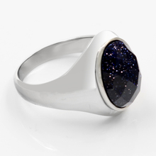 Серебряное Винтажное кольцо с черным камнем звездного неба для женщин и мужчин 316L, свадебные ювелирные изделия из нержавеющей стали, подарок джента, оптовая продажа 2024 - купить недорого