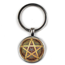 Fashion Trap Pentagram Keychain Magic Pagen Amulet Keyring Supernatural Weika Devil Charm Key Chain Man Woman Retro Gift Jewelry 2024 - buy cheap