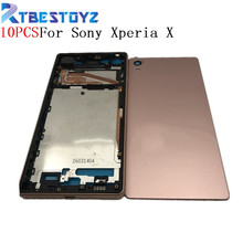 Оригинальный Полный корпус, ЖК-панель, средняя рамка, корпус, Крышка батарейного отсека, Боковая кнопка для Sony Xperia X F5121 F5122, запасные части 2024 - купить недорого