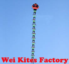 free shipping high quality 12m long centipede kite adults kites fast service with kite reel kevalr line hot sell ripstop nylon 2024 - buy cheap