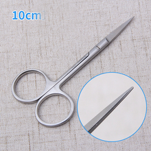 Eye scissors Stainless steel Cosmetic plastic surgery instrument double eyelid tool ophthalmic operating scissors 10cm 2024 - buy cheap