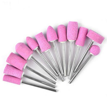 12PCS Quartz Pink Nail Polishing Drill Bits Set Nail Electric Manicure Head Cutters Set Pedicure Milling Cutter Files Nail Art 2024 - buy cheap