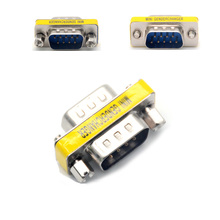 DB9 9Pin Male To Male Mini Gender Changer Adapter RS232 Serial Connector D-Sub Connectors 2024 - buy cheap