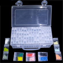 Diamond Painting Accessories Box DIY Diamant Embroidery Mosaic Tools Bead Transparent Plastic Drill Storage Box Avoid Miss Dril 2024 - buy cheap