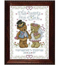 Embroidery Package Free Shipping  Cross Stitch Kits Lovely Bear Wedding Two Hearts One Love 2024 - buy cheap
