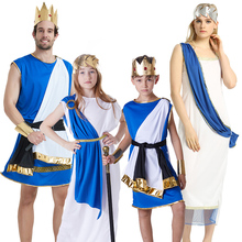 Halloween Family  kid boy men King God The Zeus Costume  Adult girl Greece Angle princess Carnival Party Fancy Cosplay Clothes 2024 - buy cheap