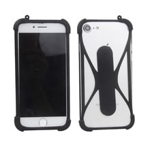 Elephone P8 Max Case Silicon TPU Back Cover Neck Strap Holder Stand Rubber Case for Elephone P9000 Phone Case Universal 2024 - buy cheap