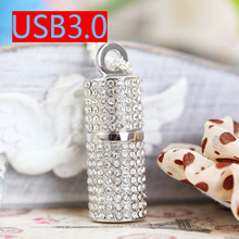 Fashion Crystal Jewelry Necklace Chain100% Real Pendrive 3.0 Usb Flash Drive 1TB 2TB Memory Pen Drive 64GB 8GB 16GB 32GB USB Key 2024 - buy cheap