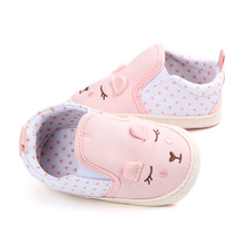 Обувь для девочек 0-18 месяцев, милый кролик, с рисунком животных, нескользящая обувь для начинающих ходить 2024 - купить недорого
