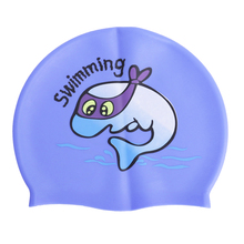 Профессиональная Водонепроницаемая Защитная практичная силиконовая шапочка для плавания для детей, детские принадлежности для плавания, водные виды спорта 2024 - купить недорого