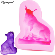 Moldes de silicona con forma de perro para decoración del hogar, moldes de silicona con forma de perro de dibujos animados, 3D, para Jabón perfumado, yeso, resina, arcilla 2024 - compra barato