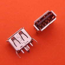Conector usb pcb 10-200 para tipo ângulo plano (180 graus) fêmea tomada 3 pernas + 4 pinos peças de reposição para reparo 2024 - compre barato
