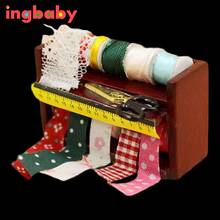 1pc Doll House Sewing Box Miniature Dollhouse Furniture DollHouse 1:12 Accessories Children DIY Dollhouse Gifts ingbaby WJ1281 2024 - buy cheap