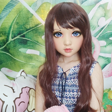 (Wo-01) mujer chica dulce resina media cabeza máscara de Kigurumi con BJD ojos Cosplay Anime japonés papel máscara de Lolita Crossdress muñeca 2024 - compra barato