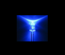 Прозрачный синий светодиодный Диод с отверстием 5 мм 2024 - купить недорого