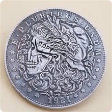 Bolso níquel Coin_1921 D-Dólar Morgan copia moneda envío gratis 2024 - compra barato