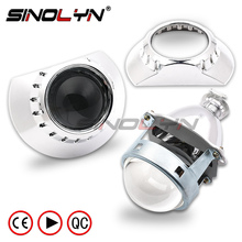 Sinolyn bi xenon lente do projetor para bmw e46 wagon/sedan/coupe h7 uso do farol de halogéneo h1 hid led lente alta baixo feixe tuning diy 2024 - compre barato