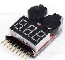 3.7-30V 1-8S Lipo/Li-ion/Fe Battery Voltage 2IN1 Tester Low Voltage Buzzer Alarm 2024 - buy cheap