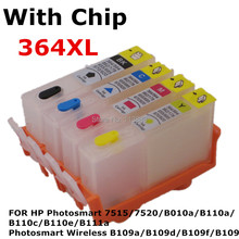 BLOOM compatible 364 XL Refillable ink Cartridge for HP Photosmart 7520 B010a B110a B110c B110e B111a  B109a B109d B109f B109n 2024 - buy cheap