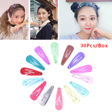 Women Girls Styling Accessories 30pcs 3cm Snap Hair Clips Pins BB Hairpins Color Metal Barrettes For Baby Children 2024 - buy cheap