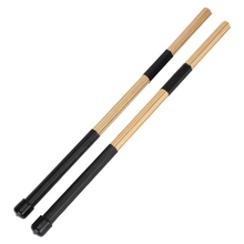 1 par de acessórios de percussão para bateria, 15.7 "40cm, percussão de tambor jazz, varas e acessórios de tambor preto de bambu 2024 - compre barato