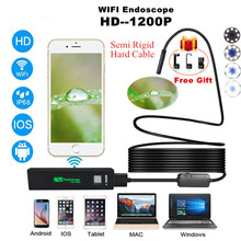 Câmera endoscópica de inspeção, 2m, 3.5m, 5m, 7m, 8mm, 1200p, semi-rígida, endoscópio wi-fi, boroscópio, cobra, câmera de vídeo para iphone 2024 - compre barato