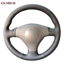 GKMHiR Black Steering Cover Hand-Stitched Artificial Leather Car Steering Wheel Cover for Audi A4 2000-2005 Audi A6 2000-2004 2024 - buy cheap