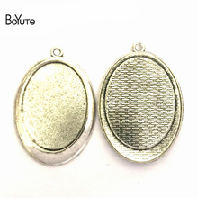 BoYuTe (20 Pieces/Lot) 40*30MM Cabochon Base Vintage Accessories Parts Alloy Material Blank Bezel Pendants for Jewelry Making 2024 - buy cheap